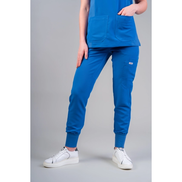 Pantaloni medicali albaștri de damă Stone