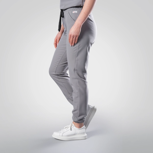 Pantaloni medicali gri de damă Leia