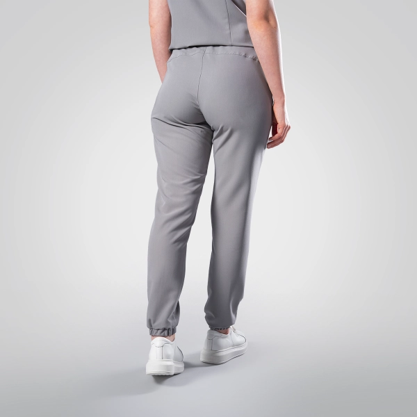 Pantaloni medicali gri de damă Leia
