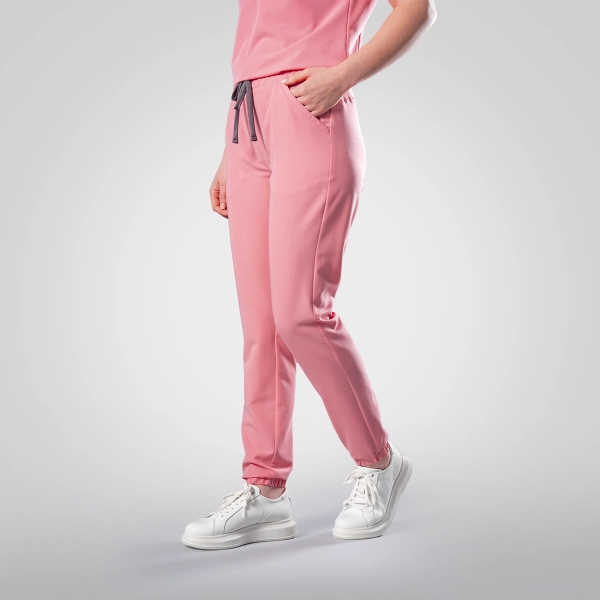 Pantaloni medicali roz de damă Leia