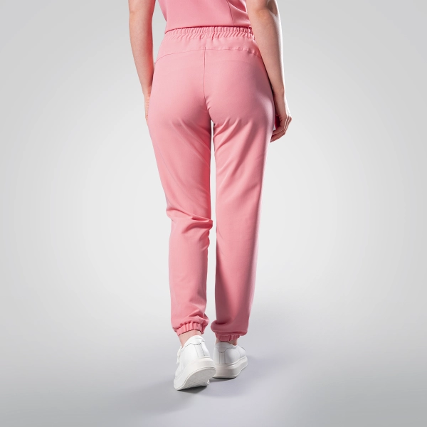 Pantaloni medicali roz de damă Leia