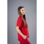 Bluză medicală roșie de damă Jex-Blake thumbnail