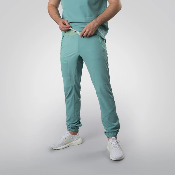 Costum medical verde bărbați Hunter