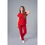 Costum medical roșu de damă Chieu thumbnail