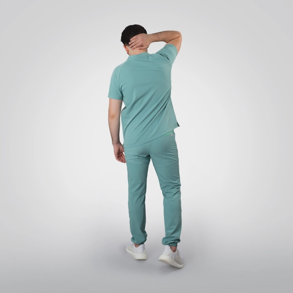 Costum medical verde bărbați Hunter