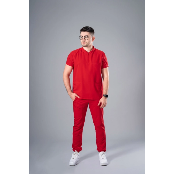 Pantaloni medicali roșii bărbați Hunter