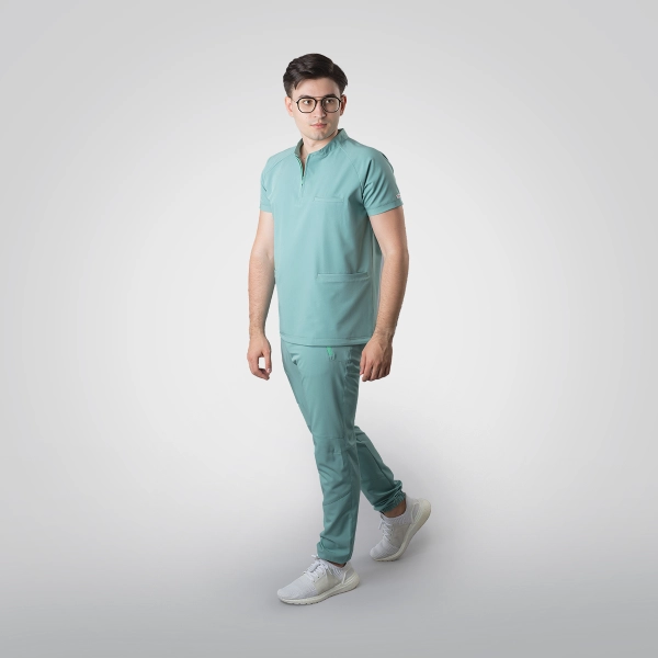 Costum medical verde bărbați Hunter