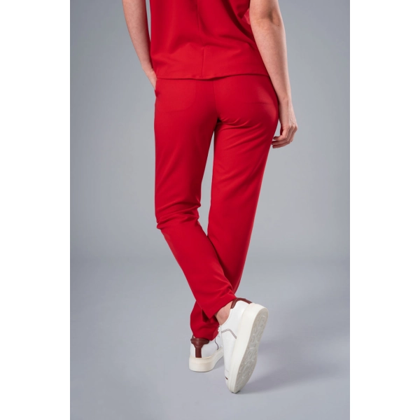 Pantaloni medicali roșii de damă Crumpler