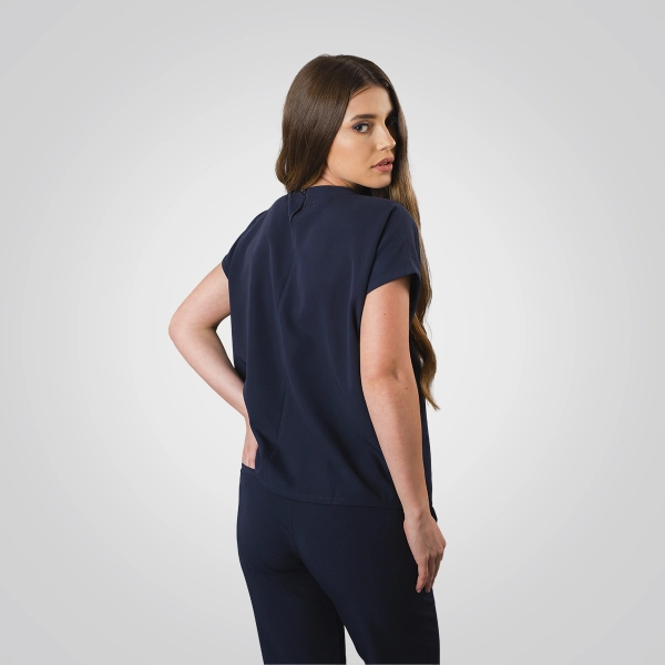 Bluză medicală bleumarin de damă Crumpler