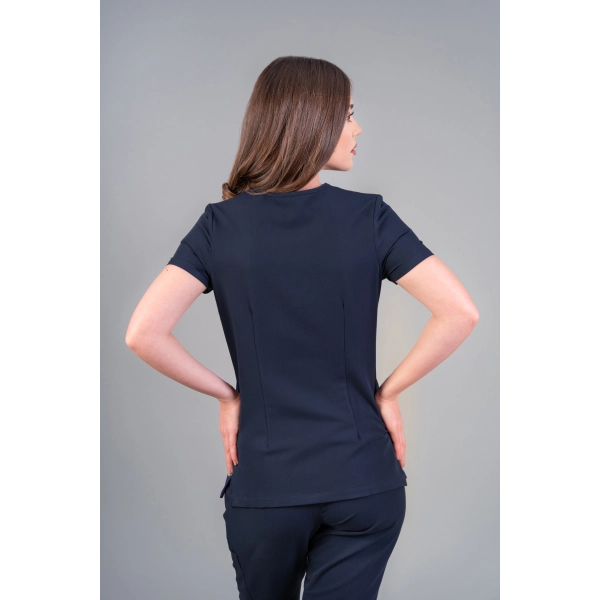 Bluză medicală bleumarin de damă Stone