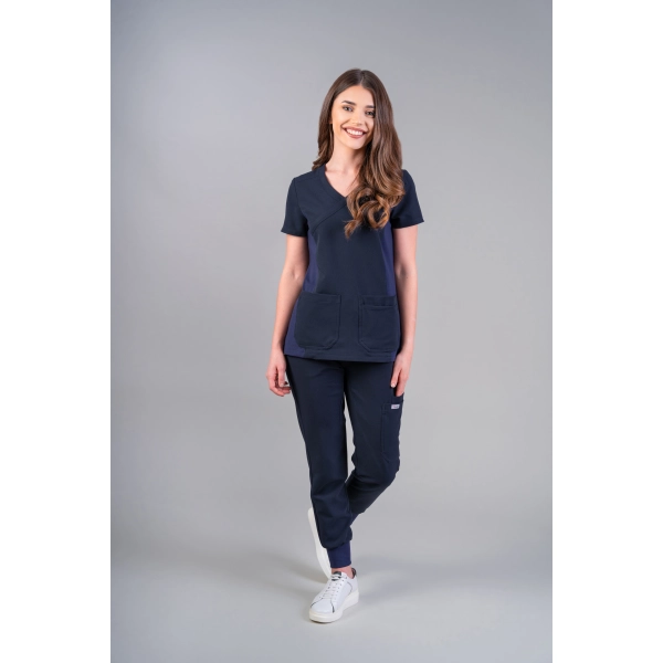 Costum medical bleumarin de damă Stone