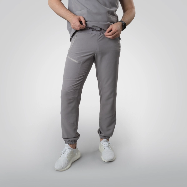 Costum medical gri bărbați Hunter