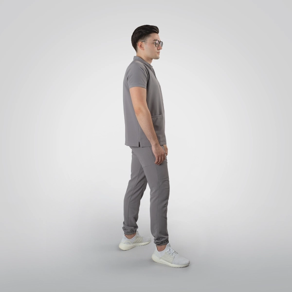 Costum medical gri bărbați Hunter