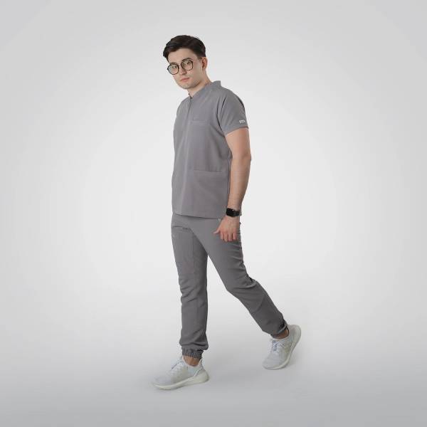 Costum medical gri bărbați Hunter