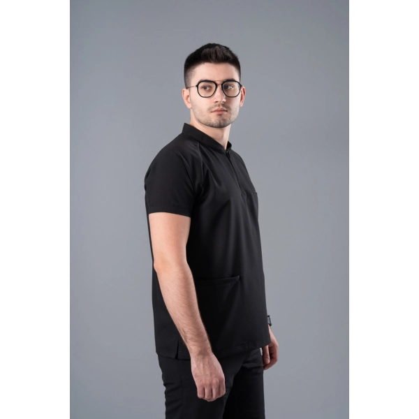 Bluză medicală neagră bărbați Hunter