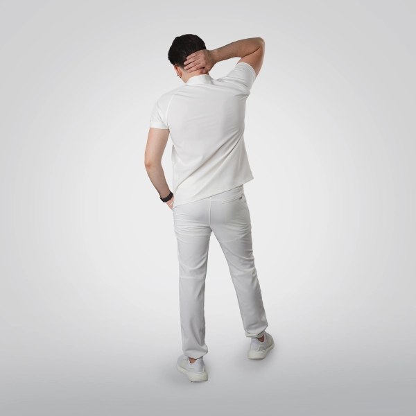 Costum medical alb bărbați Hunter