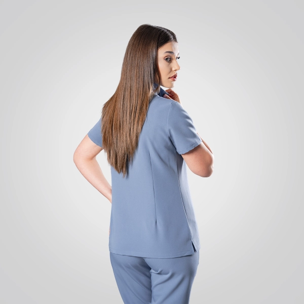 Bluză medicală bleu de damă Leia
