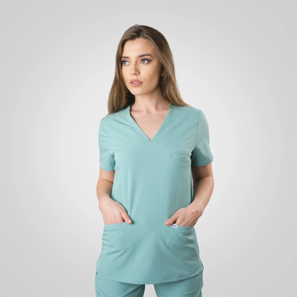 Costum medical verde de damă Okami