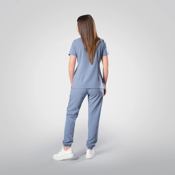 Costum medical bleu de damă Leia