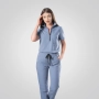 Costum medical bleu de damă Leia thumbnail