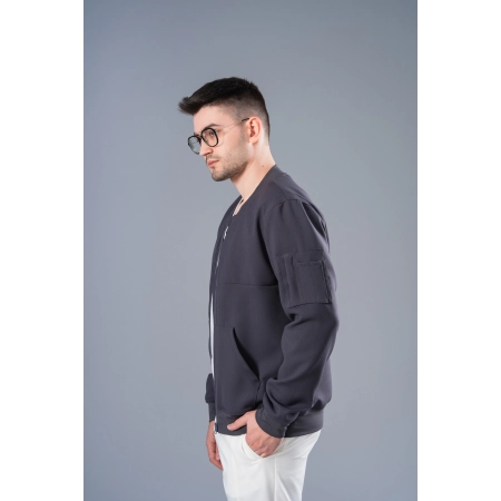 Jachetă Bomber gri medicală bărbați
