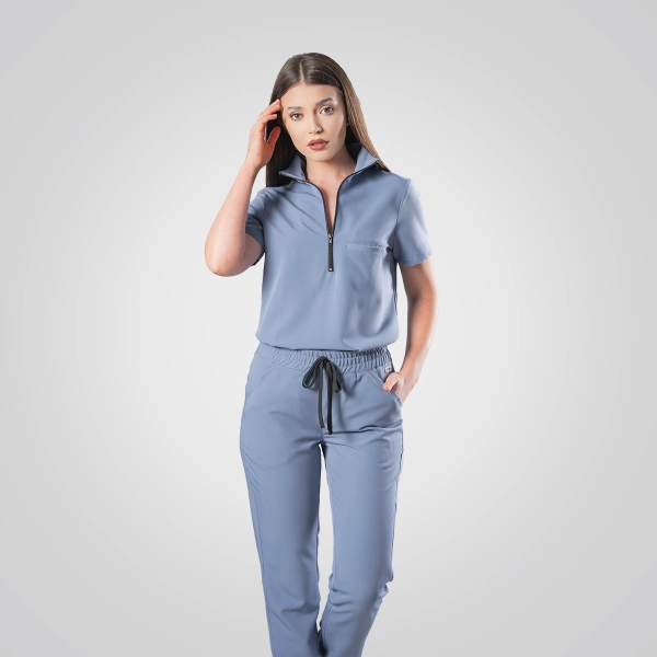 Pantaloni medicali bleu de damă Leia