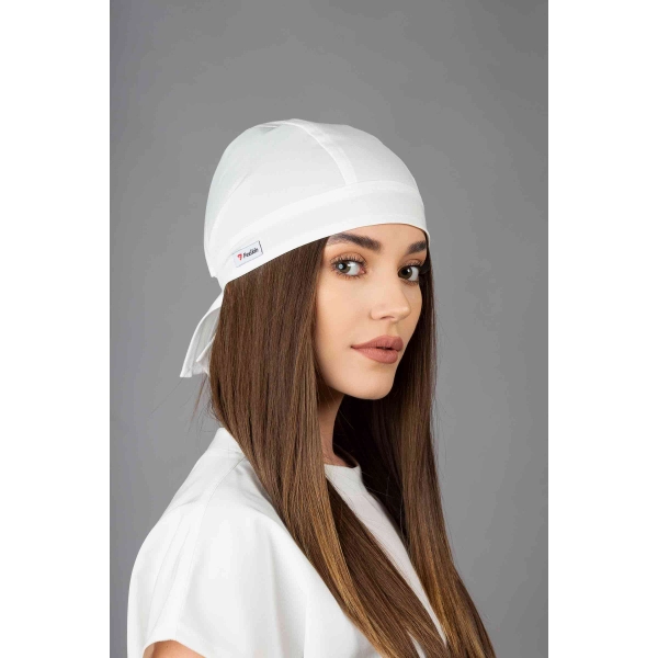 Bonetă medicală albă unisex