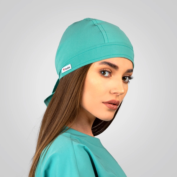 Bonetă medicală verde Unisex