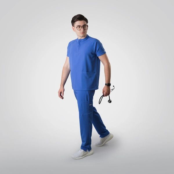 Costum medical albastru bărbați Harvey