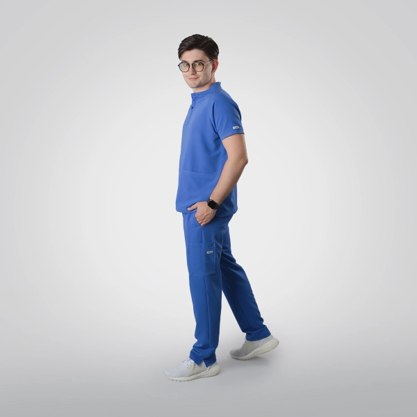 Costum medical albastru bărbați Harvey