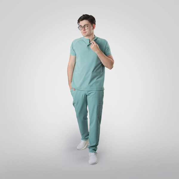 Costum medical verde bărbați Harvey