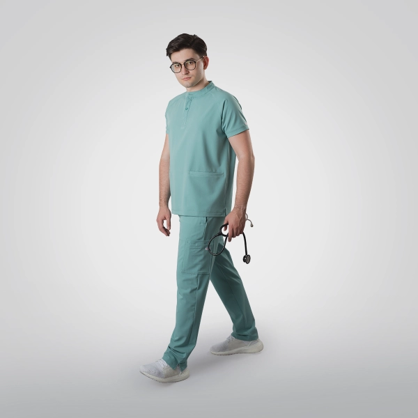 Costum medical verde bărbați Harvey