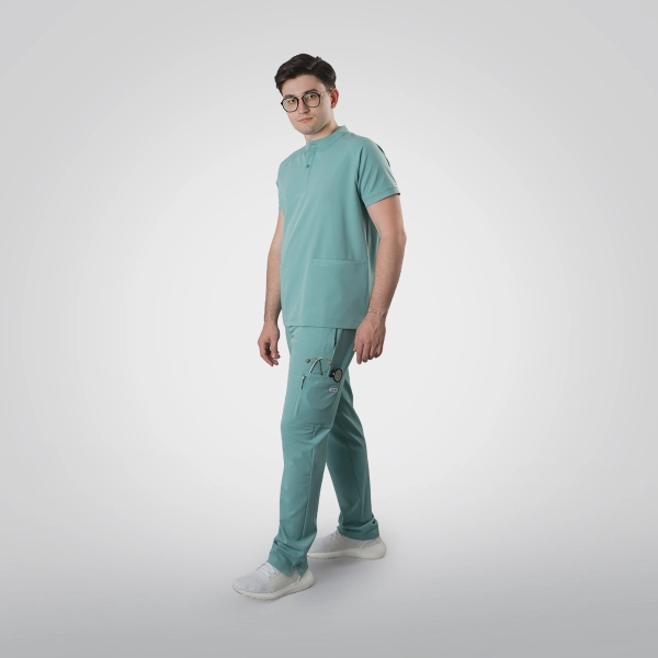 Costum medical verde bărbați Harvey