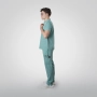 Costum medical verde bărbați Harvey thumbnail