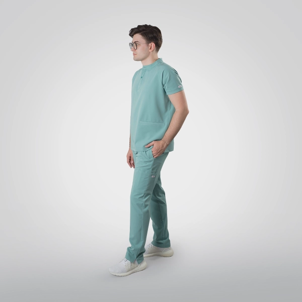 Costum medical verde bărbați Harvey