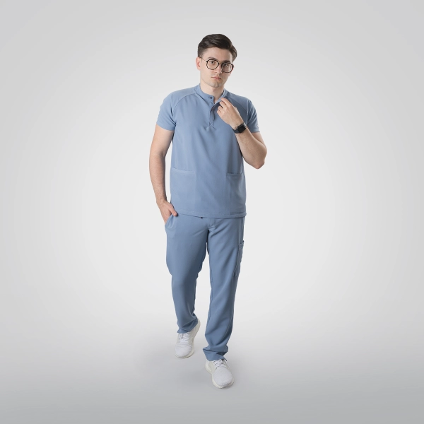 Costum medical bleu bărbați Harvey