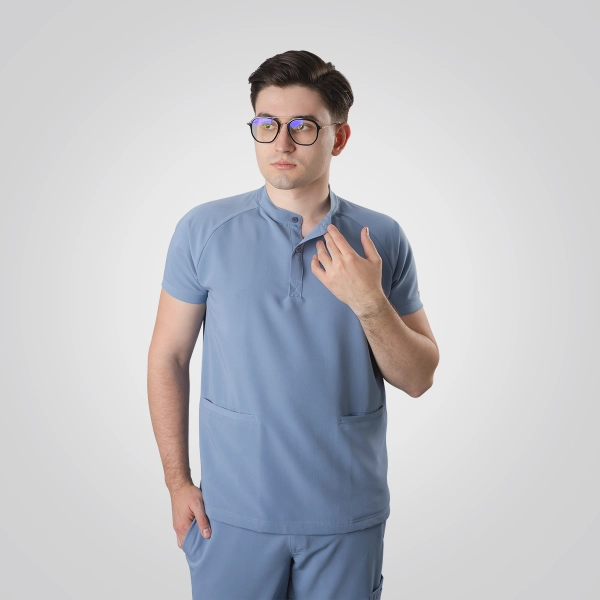 Costum medical bleu bărbați Harvey