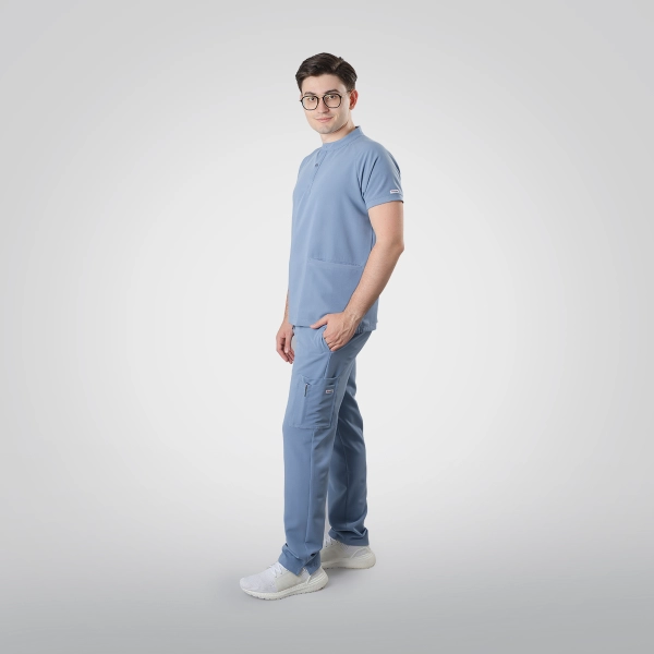 Costum medical bleu bărbați Harvey