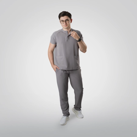 Costum medical gri bărbați Harvey