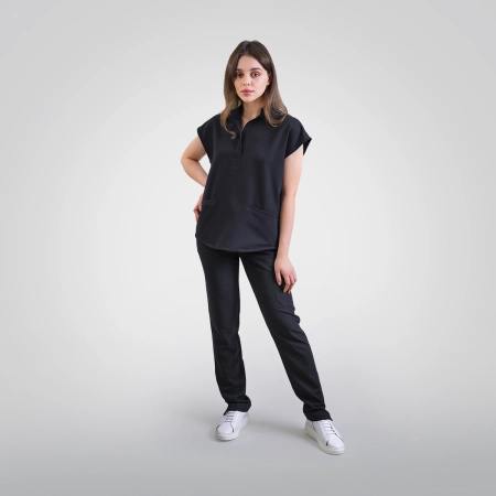 Costum medical negru de damă Chieu