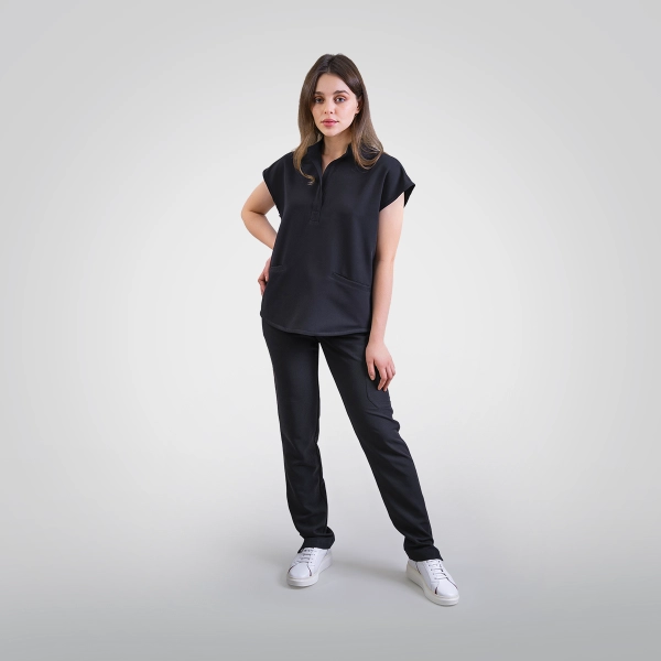 Costum medical negru de damă Chieu