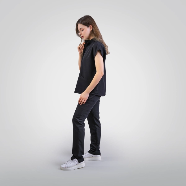 Costum medical negru de damă Chieu