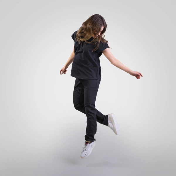 Costum medical negru de damă Chieu