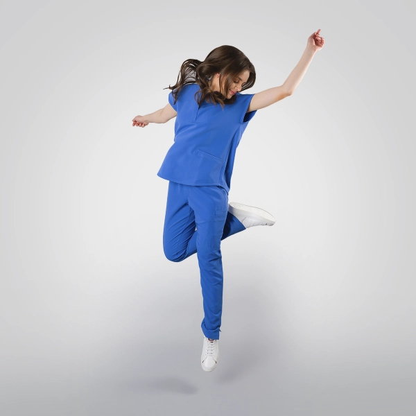 Costum medical albastru de damă Chieu