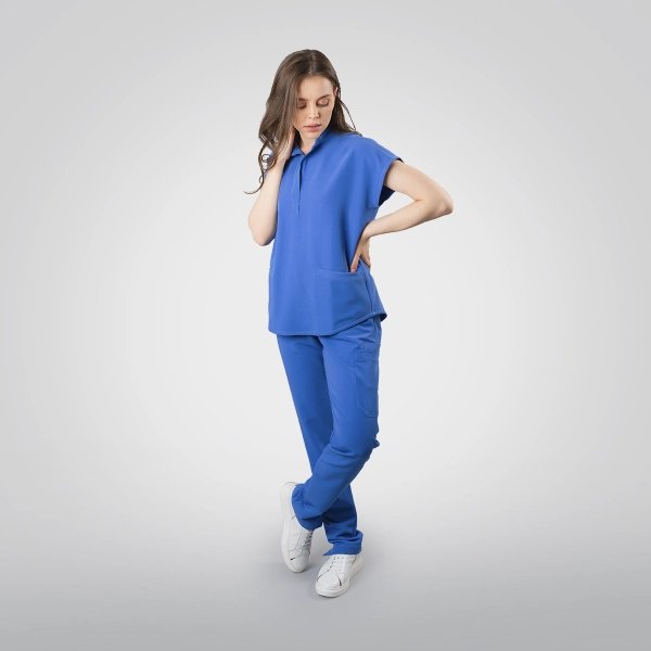 Costum medical albastru de damă Chieu