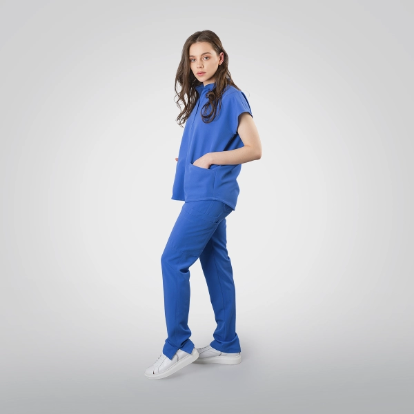 Costum medical albastru de damă Chieu