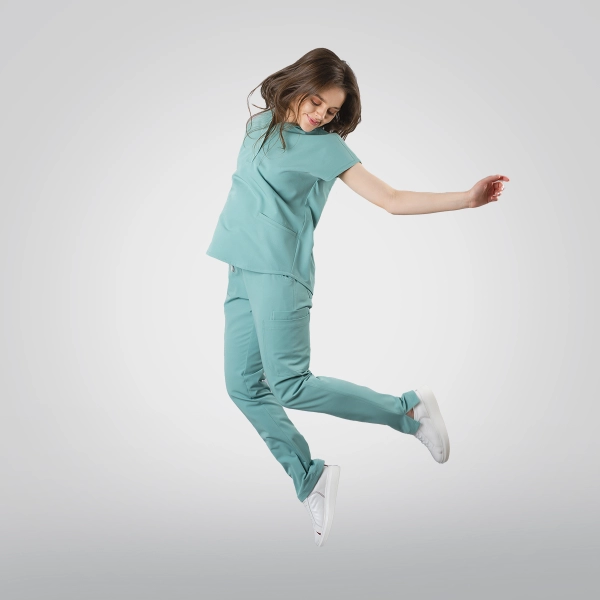 Costum medical verde de damă Chieu