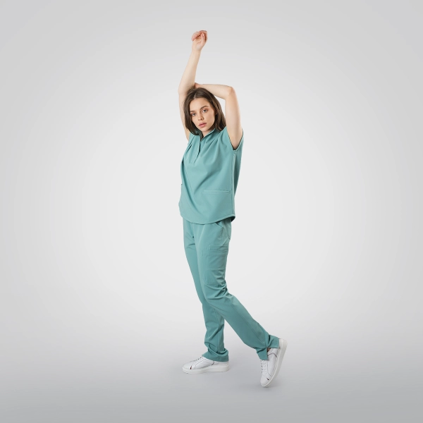 Costum medical verde de damă Chieu