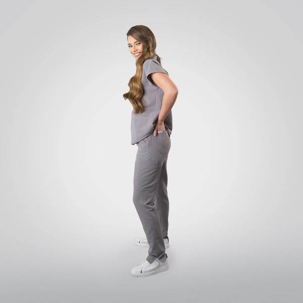 Costum medical gri de damă Chieu