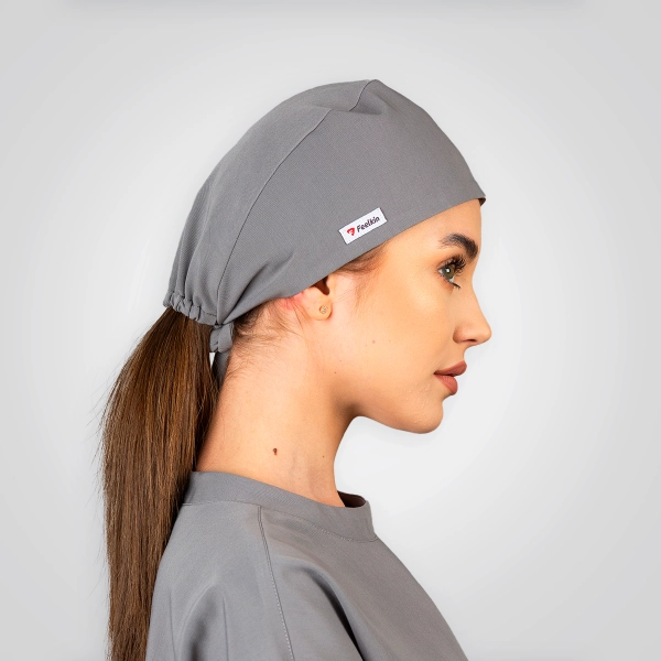 Bonetă medicală gri de damă